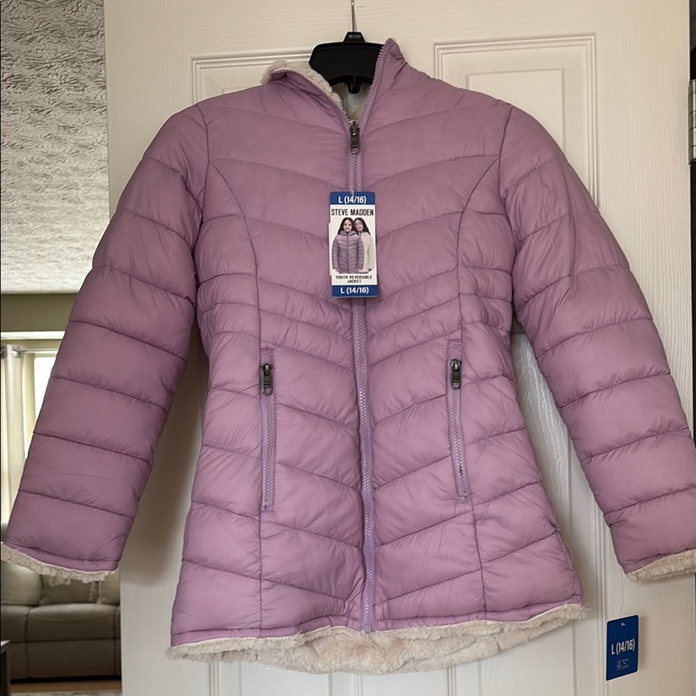 NWT STEVE MADDEN REVERSIBLE PARKA COAT
